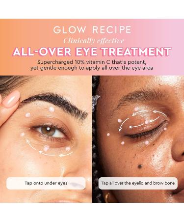 Glow Recipe Guava Vitamin C Bright-Eye Gel Cream - Brighten, Firm, & Hydrate Under Eye - 15ml - Buy Online on SooperMarket.com