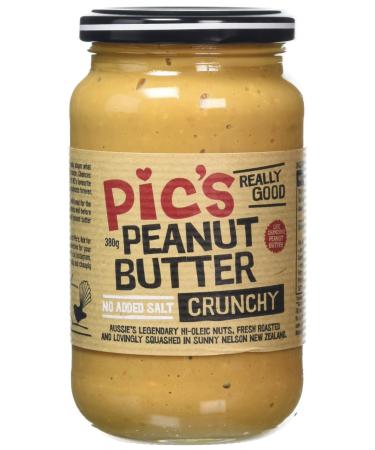 Pic's Peanut Butter Crunchy No Added Salt 380g 1