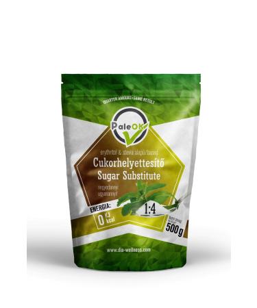 Dia-Wellness Natural Sugar Alternative | Zero Calorie Sweetener | Granulated Natural Stevia Sugar Substitute | 500 g