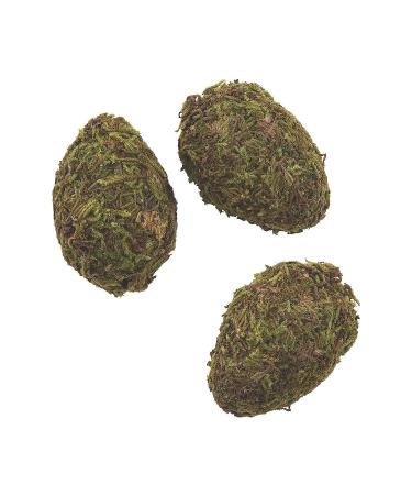 Fun Express Faux Moss Plastic Easter Eggs - 12 ieces - DIY Crafts and Home Decor