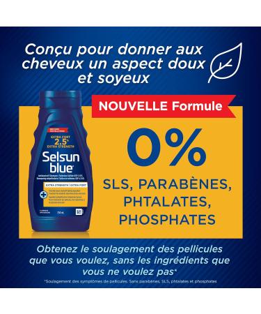 Selsun Blue Anti-Dandruff Shampoo 250mL Dandruff Treatment with 2.5% Extra Strength Selenium Sulfide and Pro-Vitamin B5 Selsun Blue 2.5% 250 ml (Pack of 1) - Buy Online on SooperMarket.com