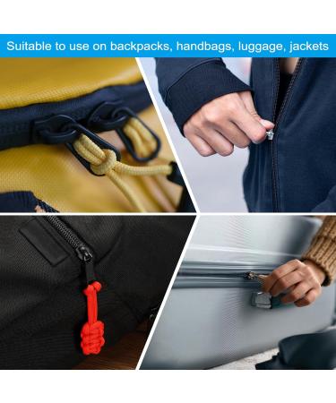 Buy PATICIL 6 Pack Zipper Replacement Extension Cables - Fastening Zuklaschen Banger Fixer Repair Kit for Luggage Backpack Jacket - Orange - Buy Online on SooperMarket.com
