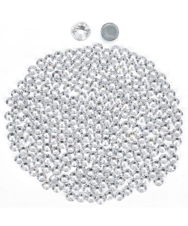 Clear Hotfix Rhinestones for Crafts Flatback Rhinestones Glass Rhinestones Round Crystals Gems for Clothes Shoes Bag DIY Decoration (SS10/2.8MM/1440pcs) SS10/1440pcs Crystal Clear