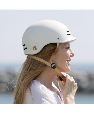 Retrospec Remi Adult Bike Helmet - Matte Eggshell, Small 54-57cm | for Men & Women - Ideal for Commuting, Road Biking, and Skating - Buy Online on SooperMarket.com