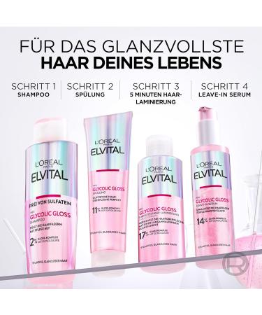 L'Or al Paris Elvital Glycolic Gloss Rinze 150ml | Shine & Healthy Hair Conditioner with Glycolic Acid | Ideal for Dull Hair - Buy Online on SooperMarket.com