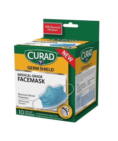 CURAD Germ Shield Maximum Barrier Face Mask - 10 Count - Buy Online on SooperMarket.com