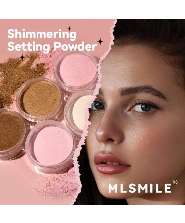 Glitter Setting Powder - Waterproof Loose Face Powder for Dark Complexion | Long-lasting Poreless Matte Finish & Oil Control - Buy Online on SooperMarket.com