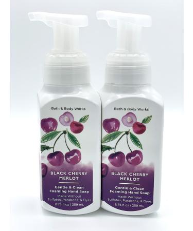 Bath and Body Works Gentle & Clean Foaming Hand Soap 8.75 fl. oz. (Black Cherry Merlot 2-Pack) Black Cherry Merlot 8.75 Fl Oz (Pack of 2)