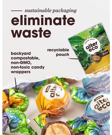 Alter Eco Organic Dark Chocolate Almond Butter Bombs 3.8 oz - Guilt-Free Snack - Buy Online on SooperMarket.com