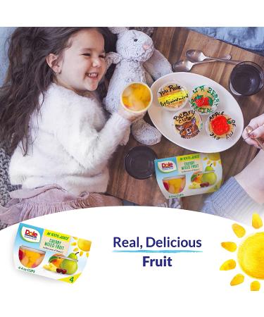 Dole Fruit Bowls Cherry & Mixed Fruit in 100% Fruit Juice, 4 oz, 4 Count Pack - Buy Online on SooperMarket.com