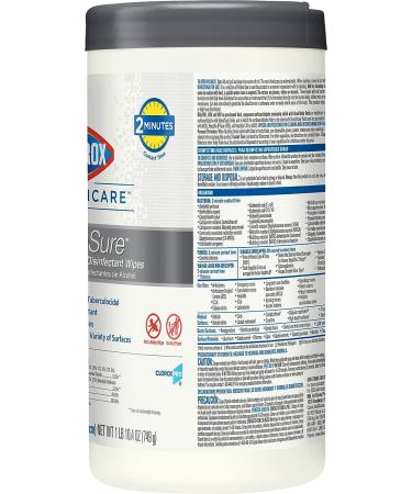 CloroxPro Healthcare Versasure Cleaner Disinfectant Wipes - Alcohol-Free, Healthcare & Industrial Cleaning - 85 Count Canister - Buy Online on SooperMarket.com