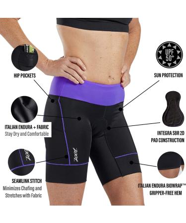 Zoot Women's Core 8-Inch Tri Shorts - Violet XX-Large - Buy Online on SooperMarket.com