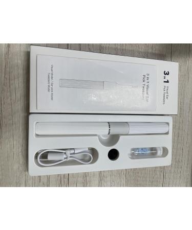 Qimic Ear Wax Removal with Tweezers - 1080P HD Ear Cleaner Ear Camera Otoscope Omni-Direction Ear Pick Tweezer Real-Time Remote Video Multi Earwax Cleaning Replacement Kits Black - Buy Online on SooperMarket.com