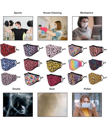 Buy Washable Reusable 3 Layers Cotton Cloth - Pink Leopard Print One Size Fits Most | International Shipping Available - Buy Online on SooperMarket.com