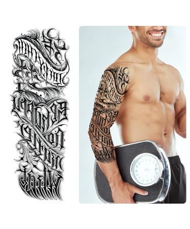 GFHIH Christmas Full Arm Temporary Tattoos for Men and Women - Waterproof & Realistic Sleeve Designs - Long Lasting Holiday Gift - 12 Sheets (L19xW7) - Buy Online on SooperMarket.com