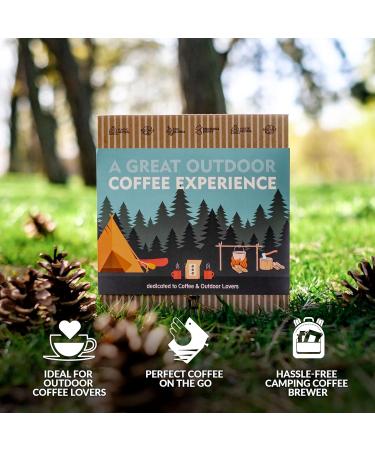 Ultimate Coffee Gift Set: 5 Specialty & Organic Estates for Outdoor Lovers | Perfect Gift for Men & Women | Brew Anytime Anywhere - Buy Online on SooperMarket.com