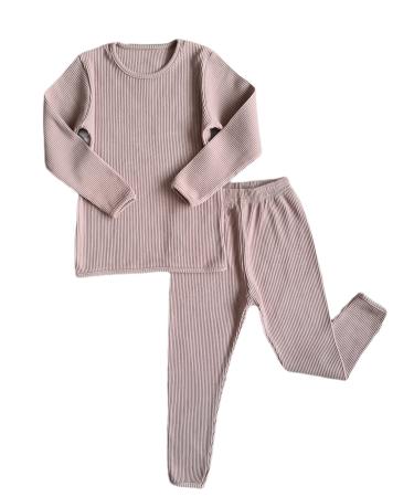 DreamBuy 20 Colours Ribbed Pyjama/Tracksuit/Loungewear Unisex Boys And Girls Pyjamas Baby Clothes Pyjamas For Women And Mens Pyjamas 6-7 Years Velvet Mocha