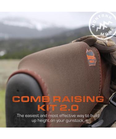 Beartooth Comb Raising Kit 2.0 - Improve Accuracy & Reduce Recoil | Neoprene | Made in USA - Black - Buy Online on SooperMarket.com
