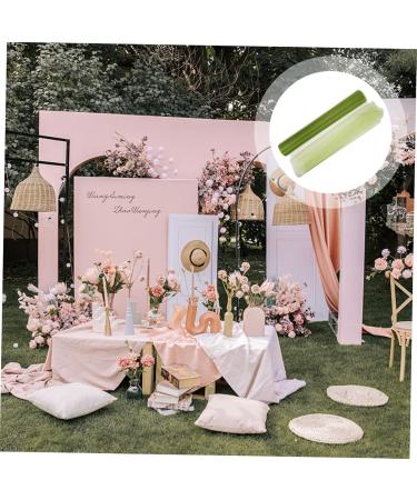 STOBOK 1 roll Prop Gauze Handrail Ribbon Decor Craft Stair Decorative Mesh Tulle Diy Dress Party Wedding 0.01X49X3000CM Green - Buy Online on SooperMarket.com