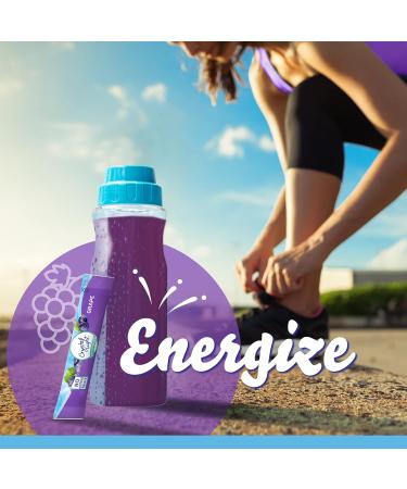 Crystal Light Sugar-Free Energy Grape On-The-Go Powdered Drink Mix 120 Count - Pack of 4 - Buy Online on SooperMarket.com