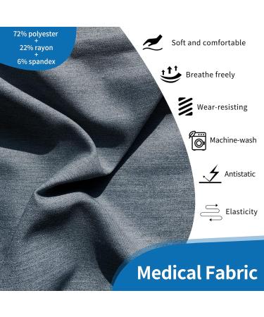 VIAOLI Men's Athletic Scrub Set - V-Neck Top & Jogger Pants - Grey Large - Buy Online on SooperMarket.com