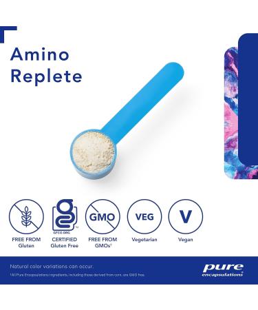 Pure Encapsulations Amino Replete | Hypoallergenic Free-form Amino Acid Powder Supplement | 240 Grams Powder - Buy Online on SooperMarket.com