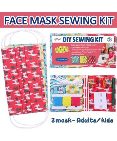 Breathable Fabric Face Mask DIY Kit - Stylish Design Options - Buy Online on SooperMarket.com
