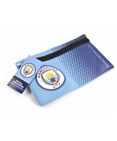 Manchester City FC Official Football Fade Design Pencil Case (One Size) (Light Blue/Blue)