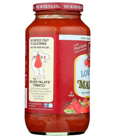 Silver Palate Low Sodium Marinara Pasta Sauce - 25 oz - Buy Online on SooperMarket.com