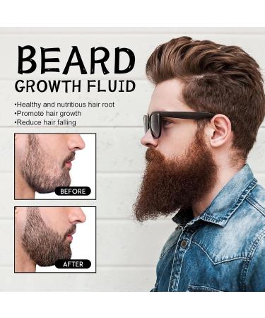 Beard Growth Serum for Men - Accelerate Beard Growth with 30ml Beard Oil & Hair Growth Formula - Buy Online on SooperMarket.com