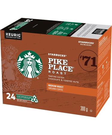 Starbucks Pike Place Medium Roast Coffee Single Serve Keurig K-Cup Pods 24 Capsules & French Roast Dark Roast Coffee Single Serve Keurig K-Cup Pods 24 Capsules - Buy Online on SooperMarket.com