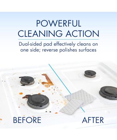 Glisten Cooktop & Kitchen Cleaning Pads - Dissolves Grease & Baked On Foods Lemon Scent 24 Large or 48 Small Pads | International Shipping - Buy Online on SooperMarket.com