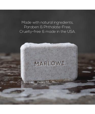 Marlowe No. 102 Men's Body Scrub Soap Trio | Best Exfoliating Bar w Green Tea | 3 Scents: Original, Oud Wood, Warm Santal - Buy Online on SooperMarket.com