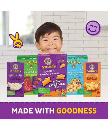 Annie's Organic Cheddar Bunnies Baked Snack Crackers - 12 ct, 1 Ounce (Pack of 12) - Buy Online on SooperMarket.com