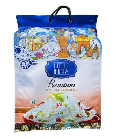 Little India Premium Extra Long Basmati Rice 10kg | Fluffy Delicious & Extra Long Grains | Extraordinary Length & Aroma