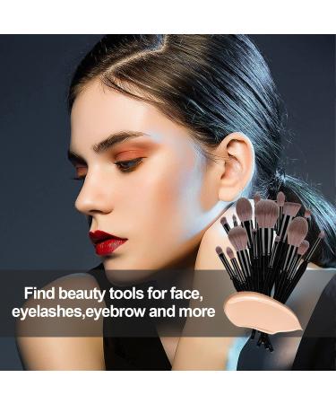 TEXAMO Professional Makeup Brush Set for Kabuki Foundation Powder Contour Blush Highlighter Eye Shadow - Black (C-Diamond Brush) with Cosmetics Bag - Buy Online on SooperMarket.com