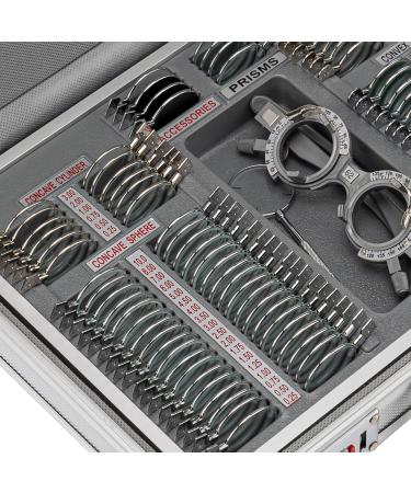 AISITESY 104 Trial Lens Set | Optometry Equipment | Optical Trial Lens Set with Free Trial Frame | Best for Eye Care Professionals - Buy Online on SooperMarket.com