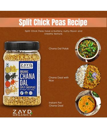 Zayd Organics Toor Dal  Indian Split Yellow Pigeon Peas  USDA Organic  1.75lbs (800g) - Buy Online on SooperMarket.com