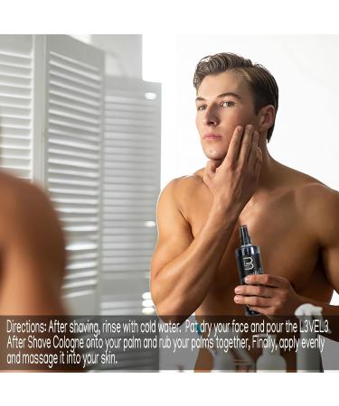 L3 Level 3 After Shave Spray Cologne - Softens Skin - Refreshes and Relieves Face and Skin - Styling Powder Included Midnight - Buy Online on SooperMarket.com