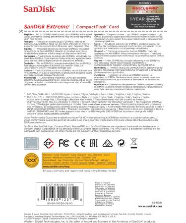 SanDisk 64GB Extreme CompactFlash & SDXC Memory Cards Bundle - High Speed UDMA 7 & UHS-I, 120MB/s, 4K UHD - 2 Pack (64GB x 2) - Buy Online on SooperMarket.com