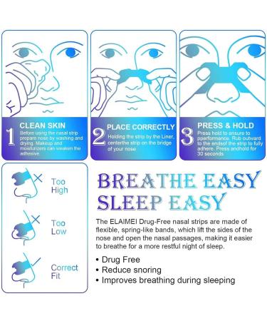 Anti-Snoring Nasal Strips for Better Breathing and Improved Sleep Comfort - Buy Online on SooperMarket.com