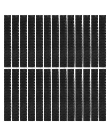 Frcolor 50pcs Makeup Brush Mesh Cover Cosmetic Brush Protection Net Sleeve Guards (Black)