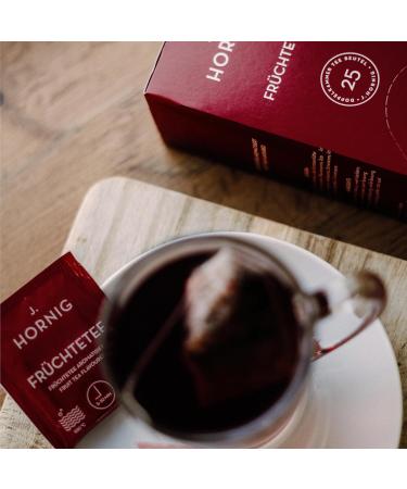 J. Hornig Fruit Tea - Fruity-Sweet Flavor & Aroma | 100 Tea Bags (4 x 25 Bags) - International Shipping - Buy Online on SooperMarket.com