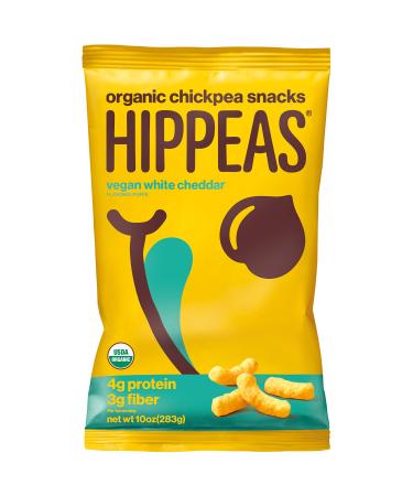 Hippeas, Chickpea Puffs White Cheddar Organic, 10 Ounce