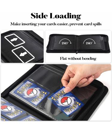 Fabmaker Premium Zip Trading Card Binder - 320 Card Capacity - Portable PU Card Collection Binder - Black - Buy Online on SooperMarket.com