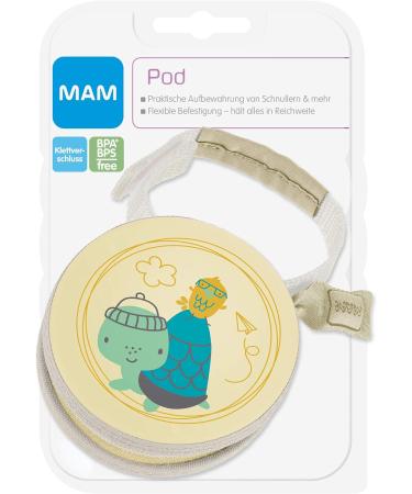 MAM Pod Dummy Bag - Turtle Yellow/Tortoise - Convenient Storage for 2 Dummies with Velcro Fastener - Buy Online on SooperMarket.com