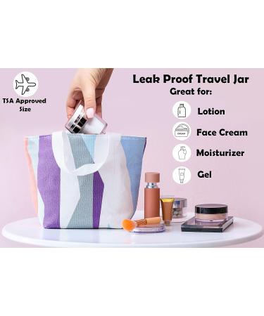 3-Pack Airless Pump Jars - 1.7 oz Refillable Cosmetic Cream Jars - Travel-Friendly Containers for Face Creams and Moisturizers - Buy Online on SooperMarket.com