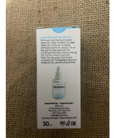 Renewal Multipurpose Castor Oil for Face Neck & Decollete | Bio-Advanced Natural Skincare with Grape Seed & Wheat Germ Oil - Fast-Absorbing Moisturizer (30ml - Buy Online on SooperMarket.com