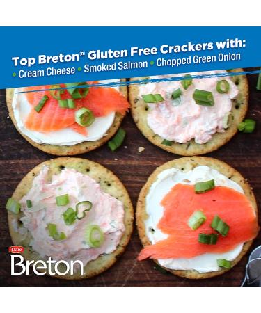 Dare Breton Gluten Free Herb & Garlic Crackers, 4.76 oz Box (Pack of 6) - Healthy Snacks, No Artificial Colors or Flavors. Tapioca & Green Lentil Flour - Buy Online on SooperMarket.com