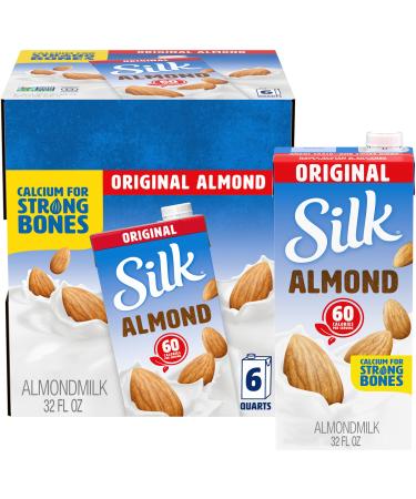 Silk Pure Almond Original, 32 Fl Oz (Pack of 6)
